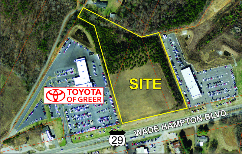 8 acre parcel on East Wade Hampton Blvd sold