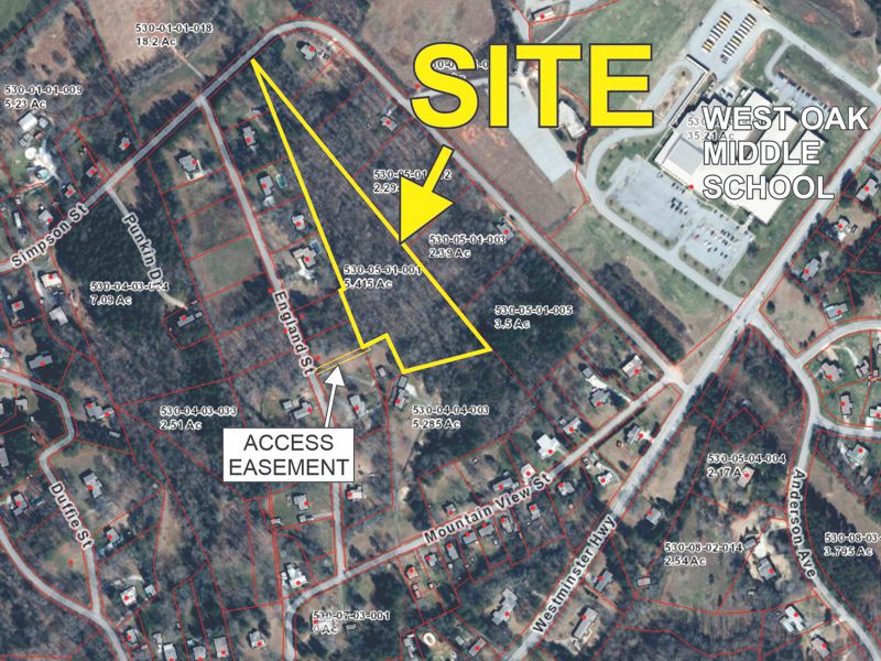 5.42+- acre parcel sold in Westmister, SC
