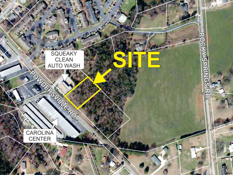 0.9+- acre parcel sold on Powdersville Rd in Easley